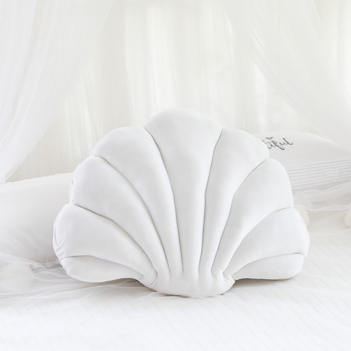 White seashell Pillow